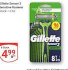 Sensor 3 Sensitive Rasierer Angebote von Gillette bei GLOBUS St. Ingbert für 4,99 €