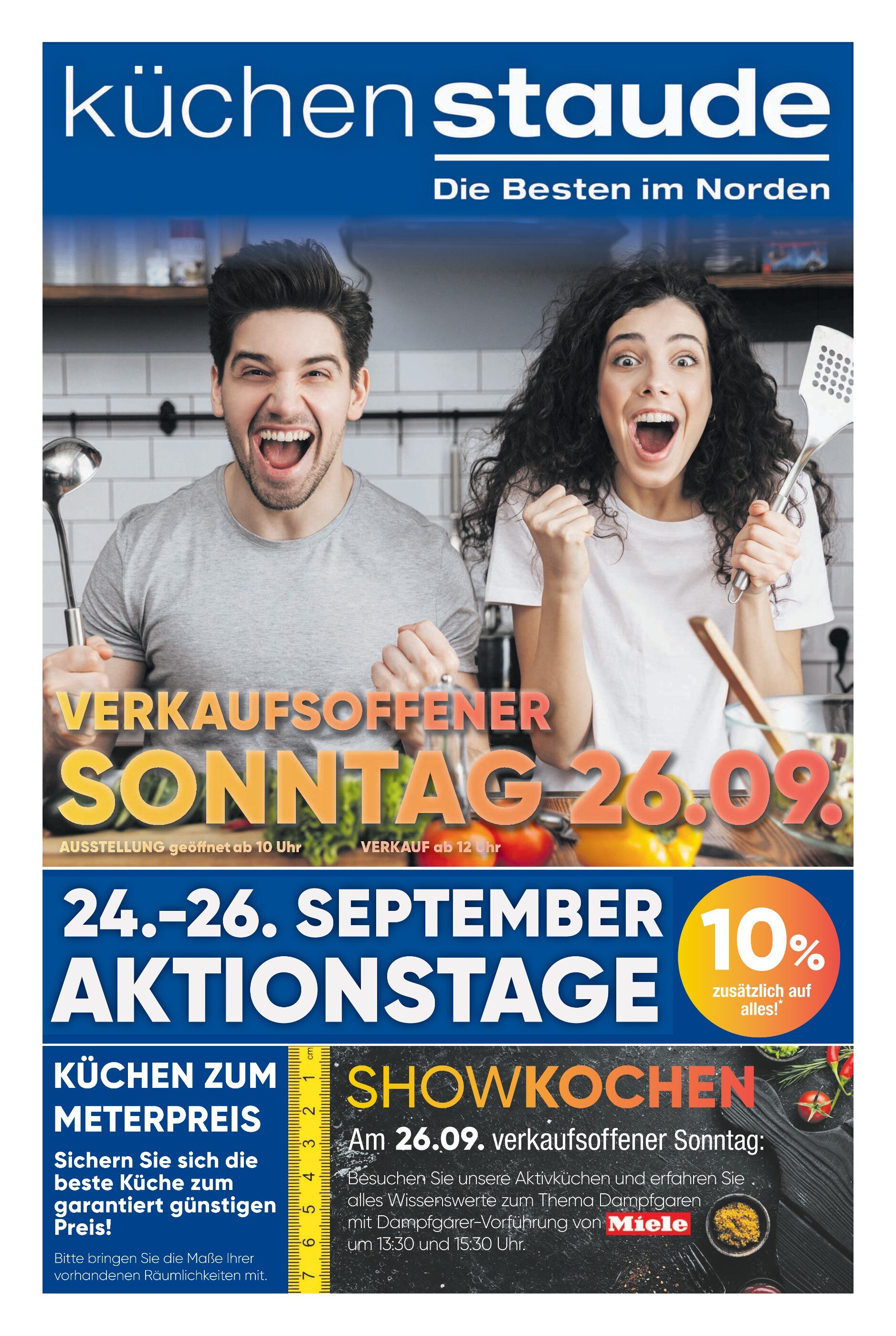 Möbel Staude Prospekt für Hannover mit 4 Seiten Möbel Staude Prospekt für Hannover: "küchenstaude!", 4 Seiten, 20.09.2021 - 25.09.2021