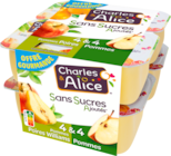 DESSERT DE FRUITS SANS SUCRES AJOUTÉS CHARLES & ALICE - CHARLES & ALICE dans le catalogue Auchan Hypermarché