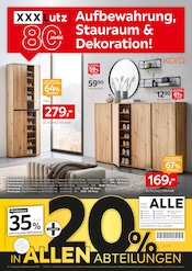 Spiegel im XXXLutz Möbelhäuser Prospekt in Heidelberg Aktueller XXXLutz Möbelhäuser Prospekt mit Spiegel, "Aufbewahrung, Stauraum & Dekoration!", Seite 1