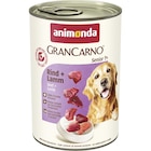 Animonda Dog Dose GranCarno Senior Rind & Lamm 400 g im Angebot bei Zookauf in Detmold Animonda Dog Dose GranCarno Senior Rind & Lamm 400 g Angebote von Animonda bei Zookauf Detmold für 1,39 €