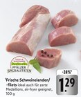 Frische Schweinelenden/-filets bei E center im Bruchsal Prospekt für 1,29 €