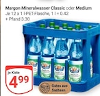 Aktuelles Mineralwasser Classic oder Medium Angebot bei GLOBUS in Leipzig ab 4,99 €