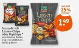 Linsen-Chips oder Popchips von funny-frisch im aktuellen tegut Prospekt für 1,49 €
