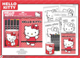 Set de feutres double pointe + pot métal + carnet coloriage - HELLO KITTY en promo chez Carrefour Drancy à 9,99 €