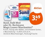 Waschmittel von Sunil, Dalli Med oder Dr. Beckmann Magic Leaves im aktuellen tegut Prospekt für 3,49 €