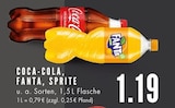 Coca-Cola oder Fanta oder Sprite Angebote von Coca-Cola bei E center Essen für 1,19 €