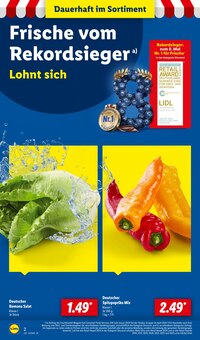 Gemüse im Lidl Prospekt "LIDL LOHNT SICH" mit 62 Seiten (Osnabrück)