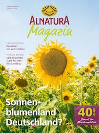 Alnatura Prospekt: "Alnatura Magazin", 60 Seiten, 03.09.2024 - 30.09.2024