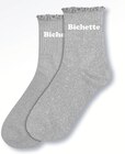 La paire de chaussettes courtes pailletées - Bazarland à Béziers La paire de chaussettes courtes pailletées en promo chez Bazarland Béziers à 3,99 €
