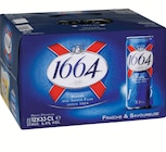 Bière blonde 5.5° - 1664 en promo chez Super U Villeneuve-d'Ascq à 6,59 €