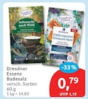 Badesalz von Dresdner Essenz für 0,79 € bei budni im Angebot Badesalz von Dresdner Essenz im aktuellen budni Prospekt