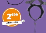 SERRE TÊTE CHAPEAU POUR ANIMAL - Gifi à Aubervilliers SERRE TÊTE CHAPEAU POUR ANIMAL en promo chez Gifi Aubervilliers à 2,99 €