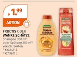 Fructis oder WAHRE SCHÄTZE im aktuellen Müller Prospekt