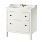 Waschbschr+Schubladen/Waschb/Mibatt weiß 82x49x95 cm Angebote von HEMNES / RUTSJÖN bei IKEA Freiburg für 339,00 €