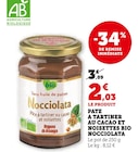 Promo Pate a tartiner au cacao et noisettes bio à 2,03 € dans le catalogue U Express à Argentat