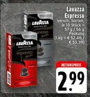 Espresso Maestro Classico im Angebot bei EDEKA in Lingen Espresso Maestro Classico Angebote von Lavazza bei EDEKA Lingen für 2,99 €