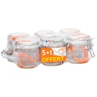 Lot de 6 terrines 200g - LE PARFAIT en promo chez Carrefour Lot de 6 terrines 200g - LE PARFAIT dans le catalogue Carrefour
