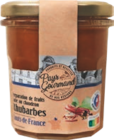 Préparation de fruits rhubarbes DES HAUTS-DE- - PAYS GOURMAND en promo à 2,99 € chez Aldi Préparation de fruits rhubarbes DES HAUTS-DE- - PAYS GOURMAND dans le catalogue Aldi