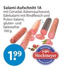 Aufschnitt im V-Markt Prospekt Salami-Aufschnitt 1A von Stockmeyer im aktuellen V-Markt Prospekt für 1,99 €