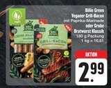 Aktuelles Veganer Grill-Bacon mit Paprika-Marinade oder Grobe Bratwurst Klassik Angebot bei E center in Erlangen ab 2,99 €