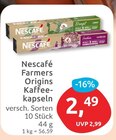 Farmers Origins Kaffee-Kapseln Brazil im Angebot bei budni in Buchholz Farmers Origins Kaffee-Kapseln Brazil Angebote von Nescafé bei budni Buchholz für 2,49 €