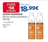 Brume solaire protectrice SPF 50 - ECRAN à 18,99 € dans le catalogue Costco