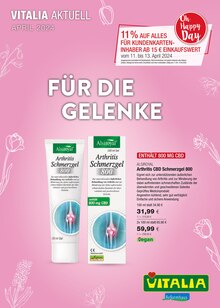 Arzneimittel im VITALIA Reformhaus Prospekt "FÜR DIE GELENKE" mit 8 Seiten (Bremen)