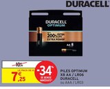 Piles optimum X8 AA / LR06 - Duracell en promo chez Intermarché Champigny-sur-Marne à 7,25 €