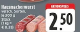 Hausmacherwurst bei E center im Selm Prospekt für 2,50 €