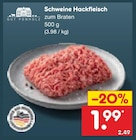 Schweine Hackfleisch im Angebot bei Netto Marken-Discount in Hannover Schweine Hackfleisch Angebote von GUT PONHOLZ bei Netto Marken-Discount Hannover für 1,99 €