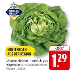 EDEKA Bad Dürkheim - Kopfsalat Angebot im Prospekt Kopfsalat bei EDEKA im Bad Dürkheim Prospekt für 1,29 €