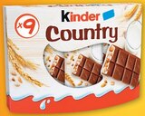 Barres chocolatées - KINDER COUNTRY - U Express à Bordeaux Barres chocolatées - KINDER COUNTRY en promo chez U Express Bordeaux à 1,29 €