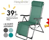 Fauteuil pliant Silos - Hespéride en promo chez Maxi Bazar Sarcelles à 39,99 €