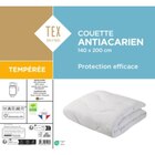 La couette antiacarien tempérée - TEX HOME en promo chez Carrefour Malakoff à 34,99 €