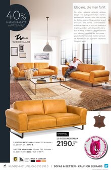 Sofa im Kabs Prospekt "SOFA TRENDS SPECIAL" mit 32 Seiten (Osnabrück)
