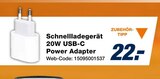 Schnellladegerät 20W USB-C Power Adapter Angebote bei expert Görlitz für 22,00 €