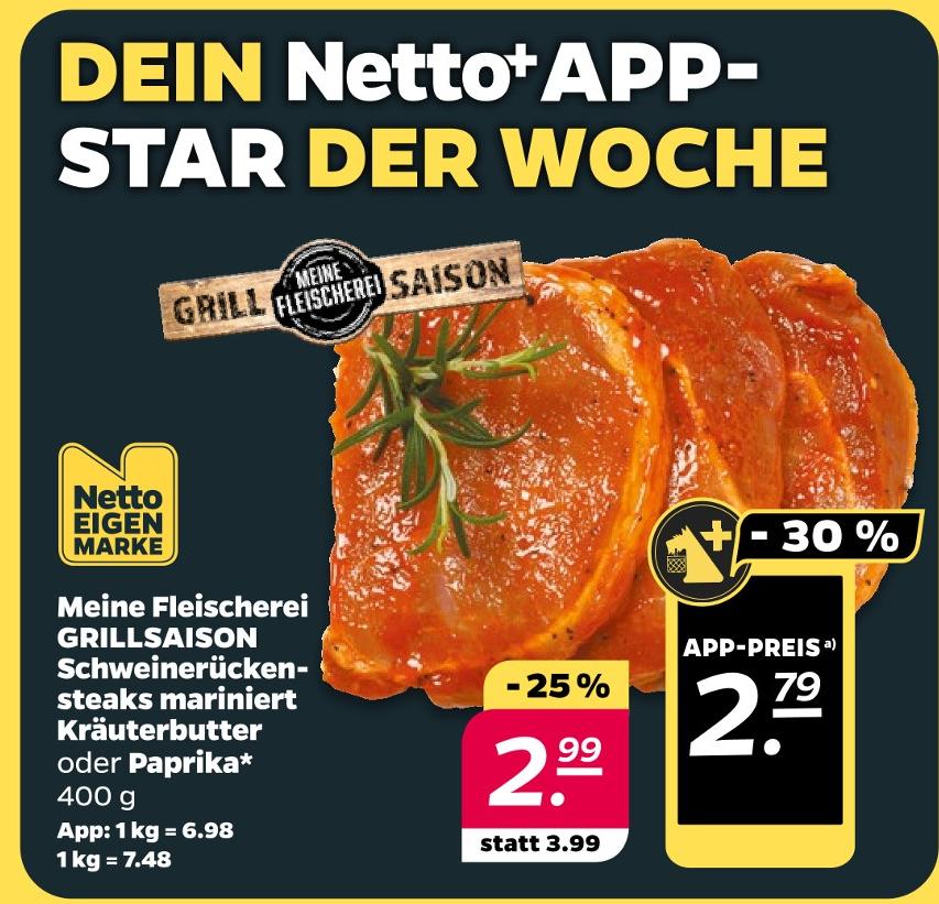 GRILLSAISON Schweinerückensteaks