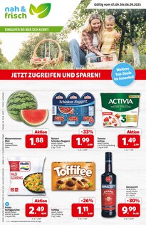 nah&frisch Prospekt der KW 35 "DER MARKT FÜR GUTES ESSEN UND TRINKEN" Aktueller nah&frisch Prospekt "DER MARKT FÜR GUTES ESSEN UND TRINKEN" Seite 1 von 7 Seiten