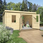 Castorama Mandelieu-la-Napoule - Promo Abri de jardin Klikstrom Linda bois naturel ép.34 mm surface totale 12,2 m² Promo Abri de jardin Klikstrom Linda bois naturel ép.34 mm surface totale 12,2 m² à 1 099,00 € dans le catalogue Castorama à Mandelieu-la-Napoule