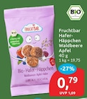 Hafer-Häppchen Waldbeere Apfel von Fruchtbar für 0,79 € bei budni im Angebot Hafer-Häppchen Waldbeere Apfel von Fruchtbar im aktuellen budni Prospekt