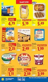 Promotion Cervelas dans le prospectus Lidl, valable du 11/09/2025 au 17/09/2025 Promo Cervelas dans le catalogue Lidl du moment à la page 16