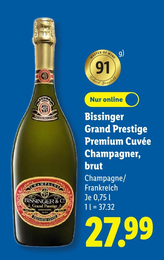 Grand Prestige Premium Cuvée Champagner, brut