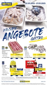 Aktueller METRO Supermarkt Prospekt in Neukirch und Umgebung, "Wochenangebote Gastro + Gewinnspiel + MonatsMenü" mit 42 Seiten, 22.09.2025 - 27.09.2025