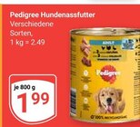 Hundenassfutter Angebote von Pedigree bei GLOBUS Kaiserslautern für 1,99 €