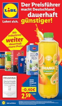 Lidl Prospekt Der Preisführer macht Deutschland dauerhaft günstiger! mit 26 Seiten