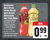 Apfel Zitrone, leichte Schorle Apfel-Kirsche, Apfelschorle oder Fruity Water Angebote von Gerolsteiner bei E center Hof für 0,99 €