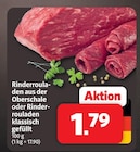 Markant Nordwest Butjadingen - Rinderrouladen aus der Oberschale Angebot im Prospekt Rinderrouladen aus der Oberschale bei Markant Nordwest im Butjadingen Prospekt für 1,79 €