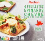 FEUILLETÉS ÉPINARDS CHÈVRE SURGELÉS AUCHAN - AUCHAN en promo chez Auchan Hypermarché FEUILLETÉS ÉPINARDS CHÈVRE SURGELÉS AUCHAN - AUCHAN dans le catalogue Auchan Hypermarché