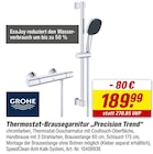 toom Baumarkt Wolfenbüttel - Thermostat-Brausegarnitur „Precision Trend“ Angebot im Prospekt Thermostat-Brausegarnitur „Precision Trend“ bei toom Baumarkt im Wolfenbüttel Prospekt für 189,99 €